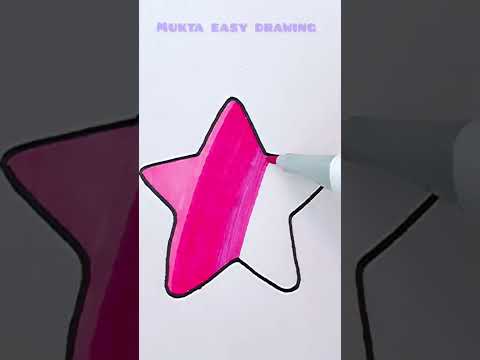 Satisfying Art Tutorial PinkPurple Shorts Satisfying Art Painting Mukta_Easy_Drawing