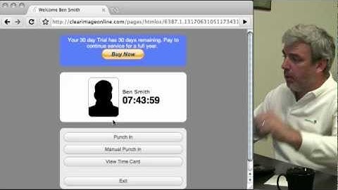 TimeClock, Quick Start