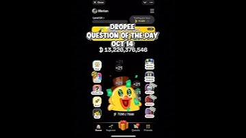 14 October 2025 Dropee Question Of The Day #dropeequestioncodetoday #dropeeairdrop