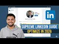 How to Optimise LinkedIn in 2026 (Step-by-Step Guide) #linkedintips #linkedintutorial #linkedin