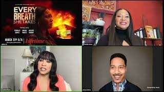 Lifetime Movie Every Breath She takes cast Tamala Jones Brian White & Jackee Harry