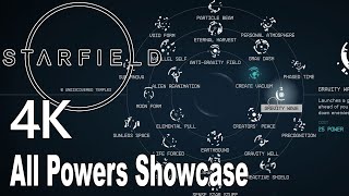 Starfield All Powers Showcase 4K