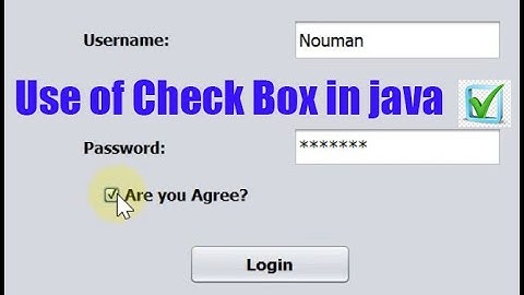 Use of Check Box In Java GUI | Log In Simple Form | Java GUI |Urdu / Hindi | Tutorial 4