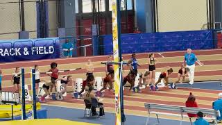 Girls 60m Hurdles Heat 2 Holiday Invitational #1 Indoor Track Meet 2024 Birmingham CrossPlex Alabama