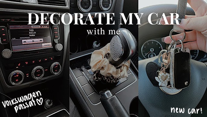 DECORATE MY NEW CAR WITH ME  car tour + car accessories haul (pink,  sparkly, & hello kitty🎀💗✨) 