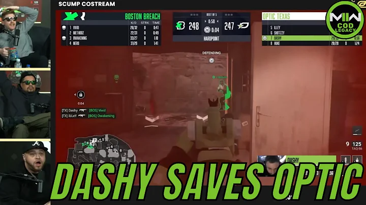 Dashy GOES OFF and SAVES OpTic against Boston (Major 2)