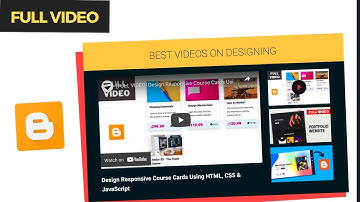 [FULL VIDEO] How To Design A Responsive Video Gallery Using HTML, CSS & JavaScript