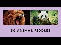 30 Animal Riddles, Riddles With Answers