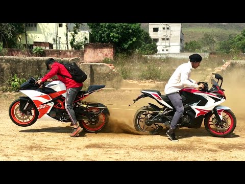 KTM RC200 VS PULSAR RS200 TOCHAN TEST || TUG OF WARS ||