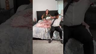 Man performs fake foot massage prank on girlfriend #shorts