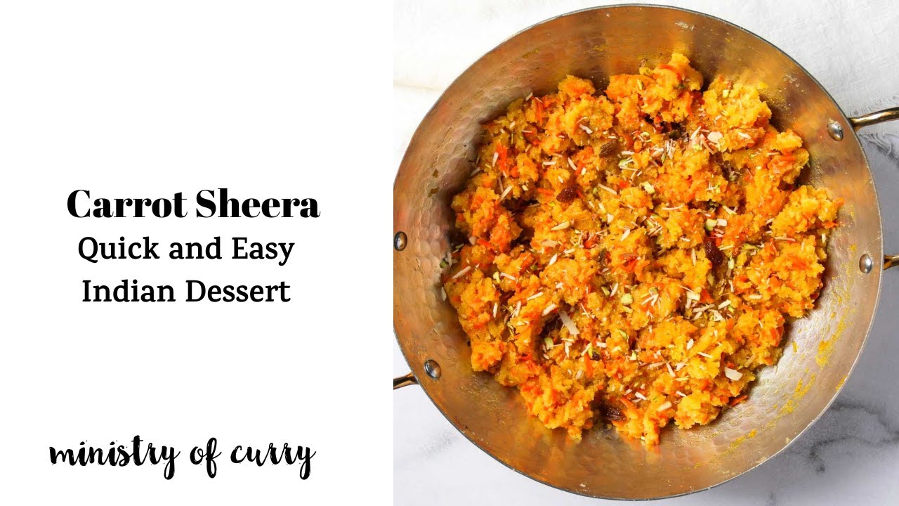 Carrot Sheera (Quick & Easy Indian Dessert)