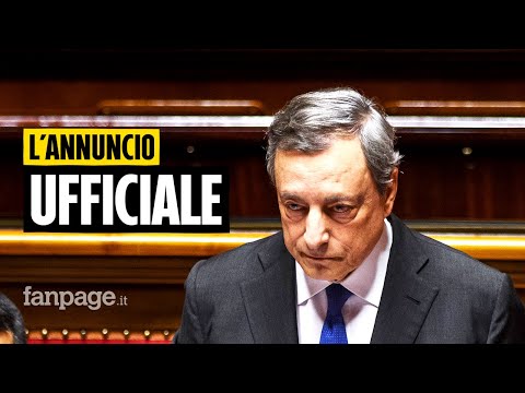 Mario Draghi annuncia le dimissioni, Mattarella le accetta: la dichiarazione ufficiale del Quirinale