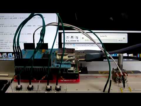 Arduino - OSC - iTunes (Mac) - YouTube