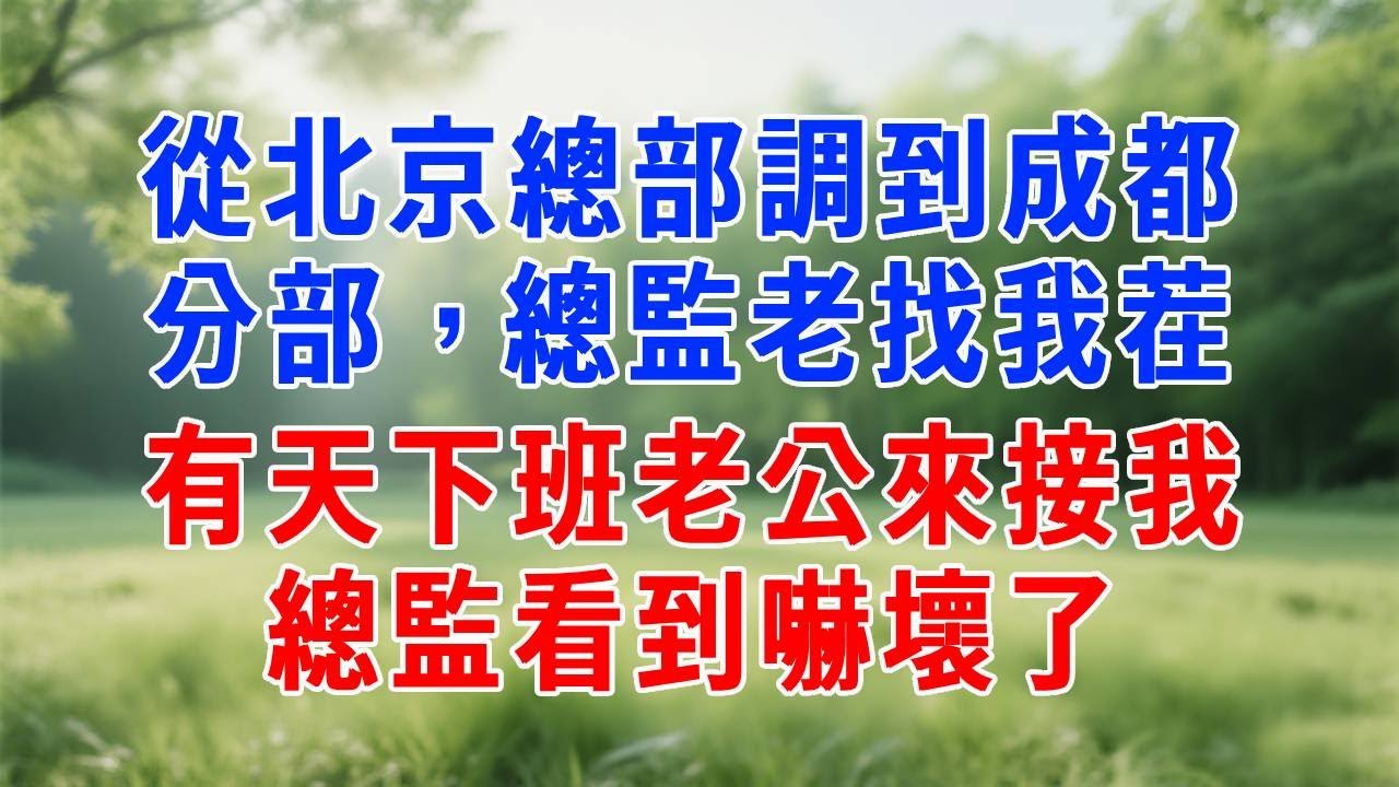 我從北京總部調到成都分部，總監老找我茬，有天下班老公來接我，總監看到嚇壞了！#人生感悟 #故事分享 #故事頻道 #职场 #打脸