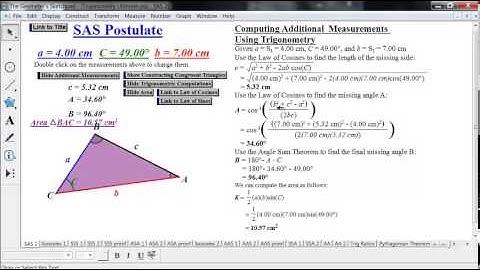 Trigonometry 4.2.2  Solving Triangles  SAS