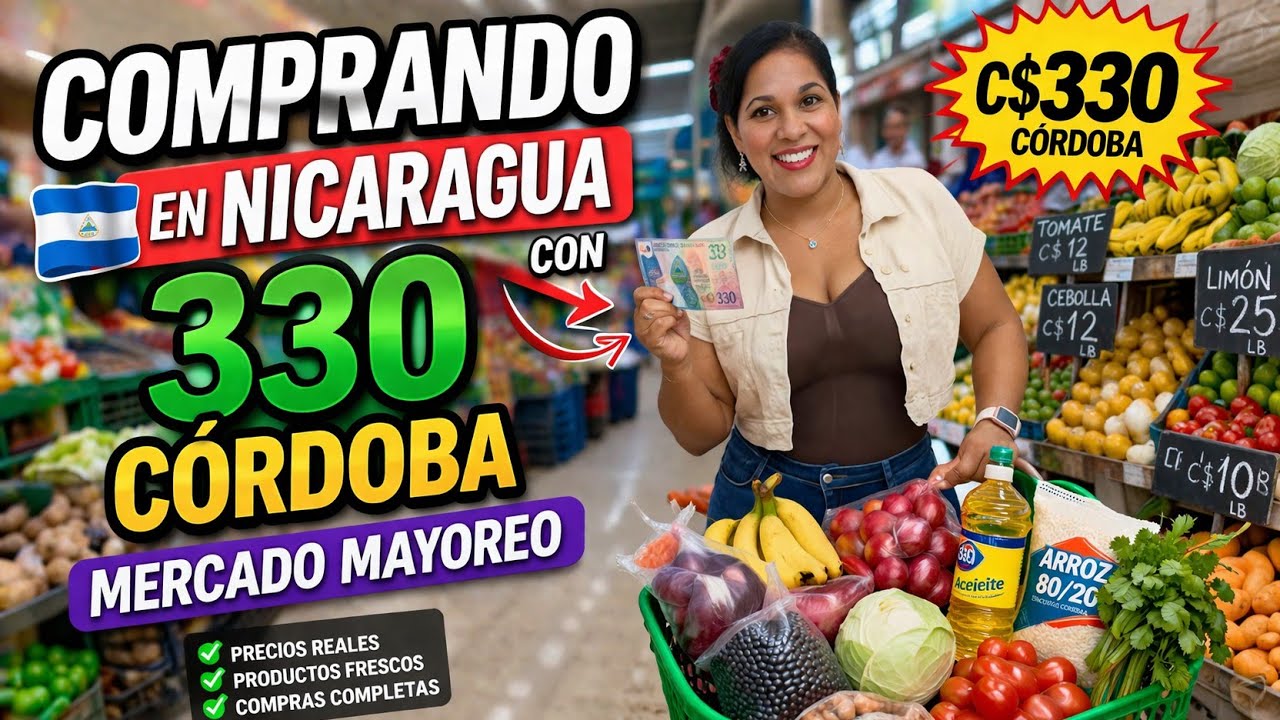 COMPRANDO EN NICARAGUA 🇳🇮 CON 330 CÓRDOBAS. MERCADO EL MAYOREO.