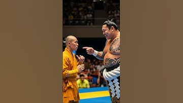 The martial monk only need to exert a slight force #master #wushufight #shaolin #shaolinkungfu