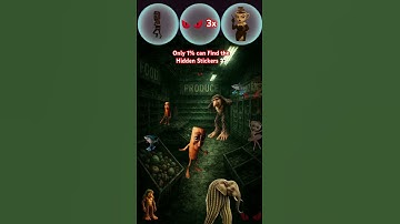 Only 1% can Find the Hidden Stickers 👀  #oddoneout #challenge #quiz #usa