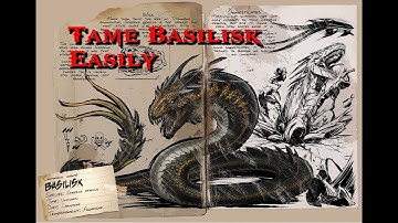 How to tame Basilisk easily (Giant Snake) - Ark Aberration | Seth Gaming
