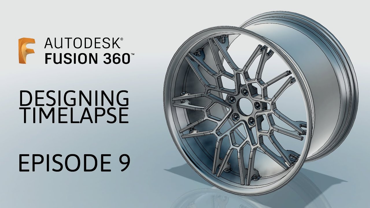 Custom Wheel Design [×] Fusion 360 Timelapse [×] Episode 9