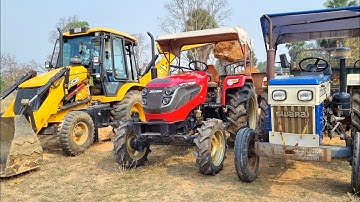 Jcb 3dx Eco Xpert Backhoe Machine Loading Red Mud In Mahindra and Swaraj Tractors | Jcb and Tractor