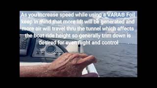 Take Control of Your Pontoon Boat's performance: Trim Tips While VARA® Foiling and Cruising at 23mph