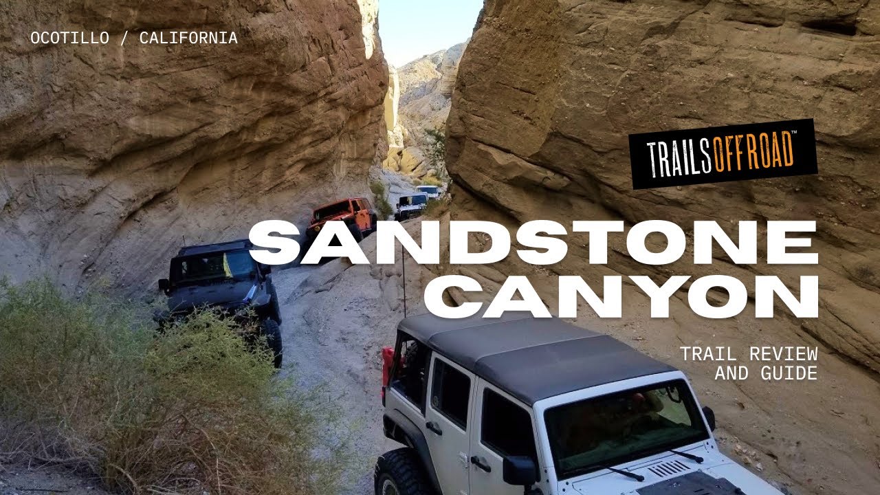 Sandstone Canyon Offroad Trail Anza Borrego California in 4K UHD