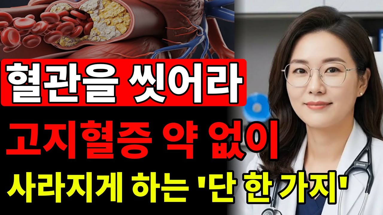 의사들의 밥줄을 끊을 각오로 말합니다! 막힌 혈관에서 기름을 쫙 빼는 단 하나의 마법 같은 방법!