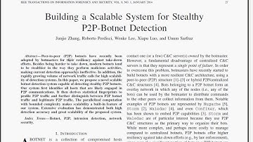 Building a Scalable System for Stealthy P2P Botnet Detection
