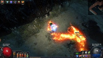 Path of exile -  Plateau 75 Map Boss Only - Dual Flame Totem