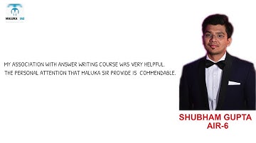 DAILY ANSWER WRITING Program by MALUKA IAS