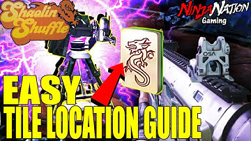 "SHAOLIN SHUFFLE" EASY TRAP & TILE LOCATIONS TUTORIAL | INFINITE WARFARE ZOMBIES