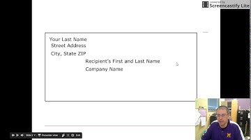 Addressing an Envelope for Formal Letter (by hand)