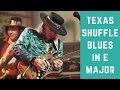 Funky Texas Blues Guitar Backing Track in E Major