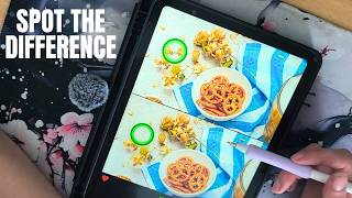 ASMR Ipad Game - Spot The Difference (soft whispers)