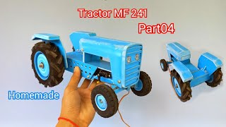 Part04 Tractor MF 241 - 1/10 Scale Project - tractor bonnet and full body - from PVC
