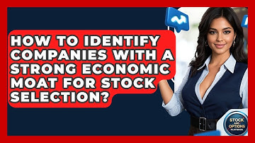 How To Identify Companies With A Strong Economic Moat For Stock Selection?