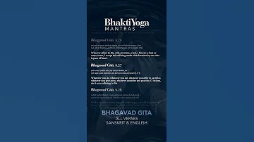 Bhagavad Gita - all verses (Sanskrit & English) | Bhakti Yoga Mantras