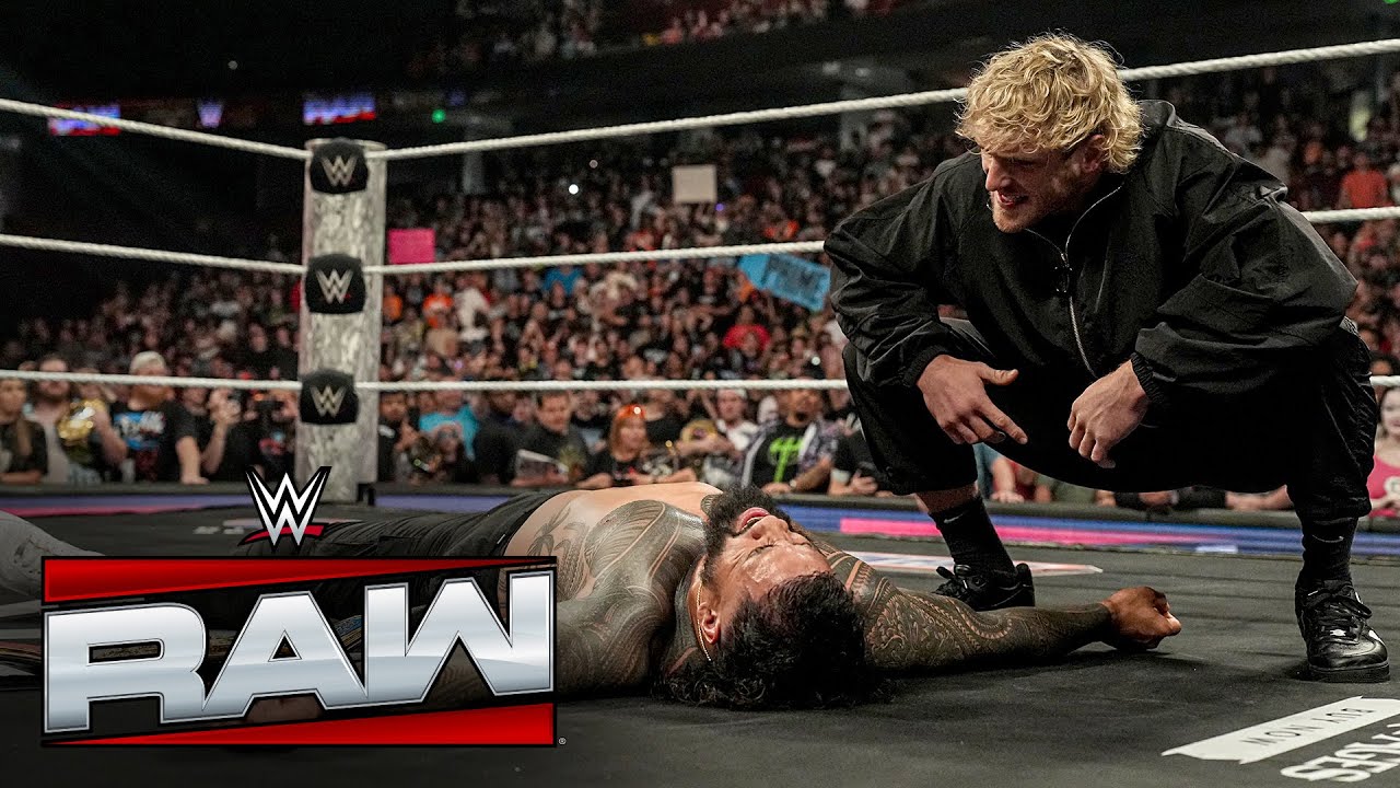 Logan Paul KNOCKS OUT Jey Uso after CM Punk and Sami Zayn ignite brawl: Raw, May 19, 2025 Logan Paul KNOCKS OUT Jey Uso after CM Punk and Sami Zayn ignite brawl: Raw, May 19, 2025