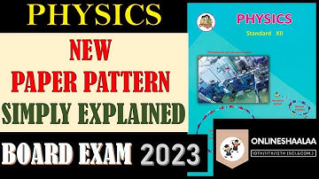 New Physics Paper Pattern Class 12th HSC Board Exam 2022-2023 Science Maharashtra Board ​