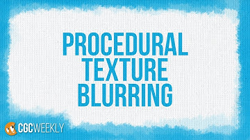 Procedural Texture Blurring in Cycles - CGC Weekly #1