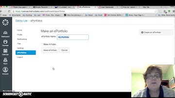 Using E-Portfolios in Canvas