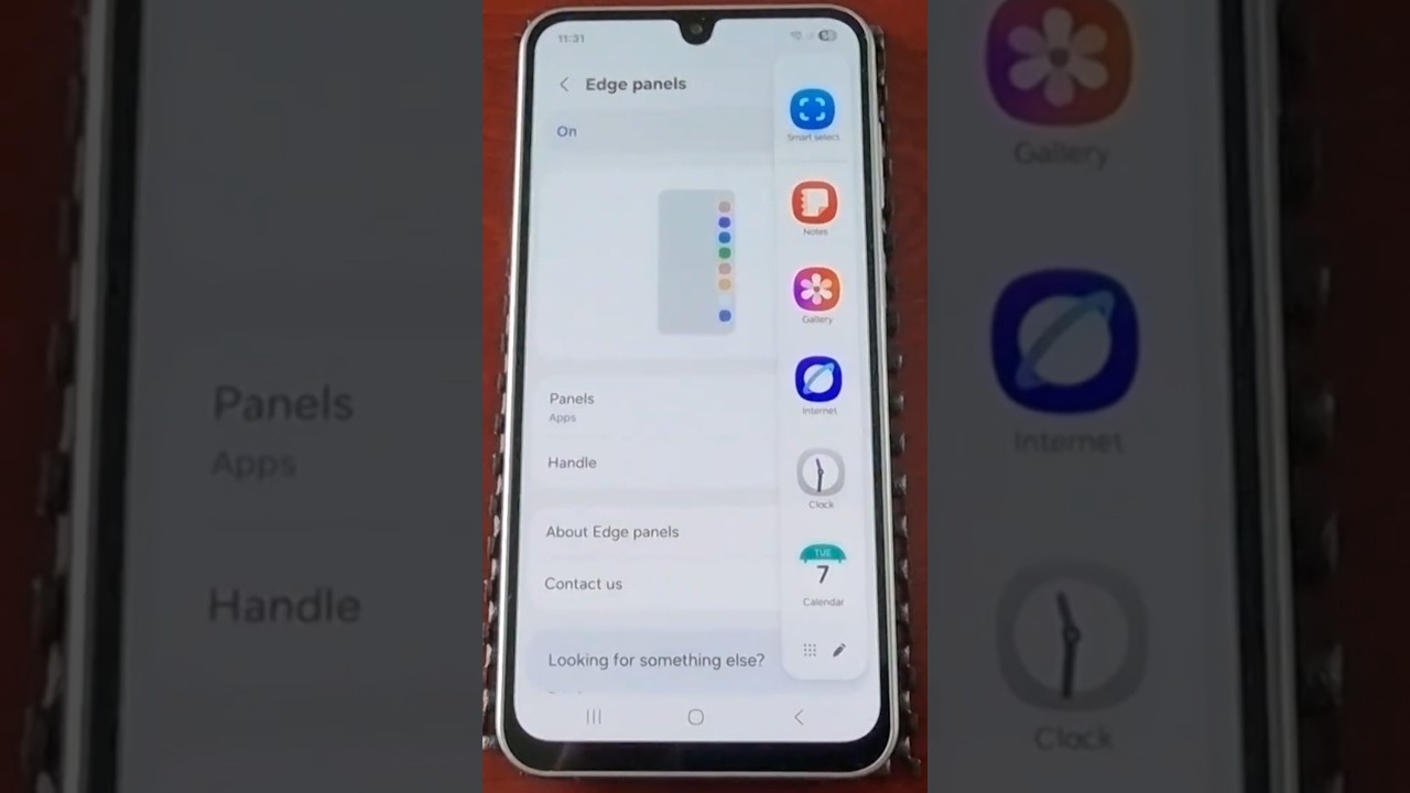 Samsung Galaxy A17 5G How to Turn on use & Customise Edge Panels/Side Bar