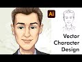 Male Character Design - Digital Vector Cartoon Drawing in Adobe Illustrator