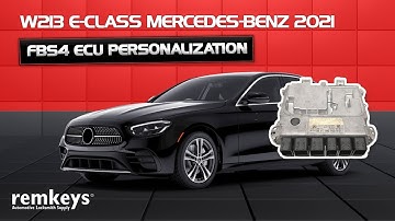 FBS4 ECU Personalization in a W213 E-Class Mercedes-Benz 2021