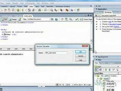 jahio.com - Tutorial sistema de login no Dreamweaver parte 6