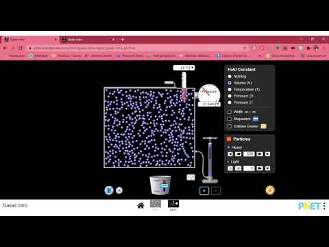 Ejercicios Leyes de los Gases con el simulador PHET