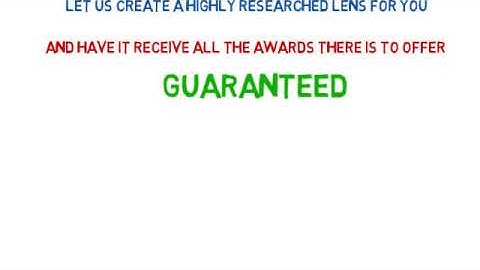 Squidoo lens creation service