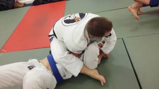 Gi sparring at Exeter BJJ - choke; armbar from mount