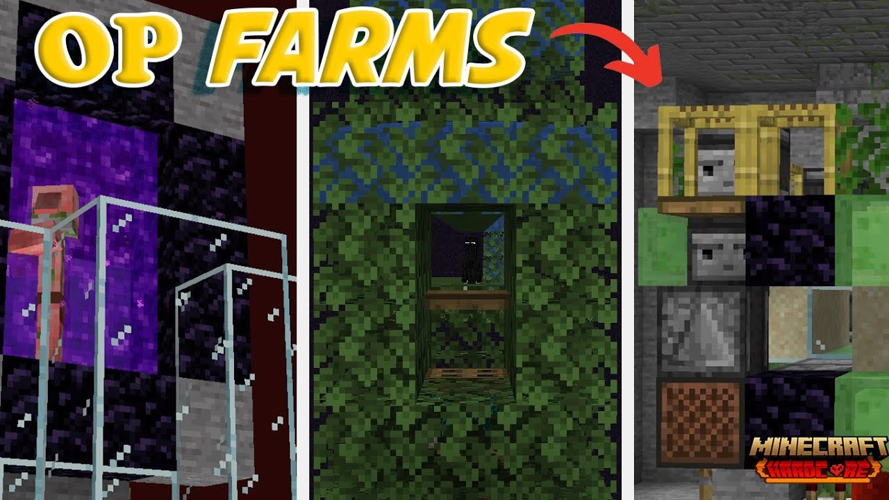 I BUILT 3 OP Farms In Minecraft Hardcore! - YouTube